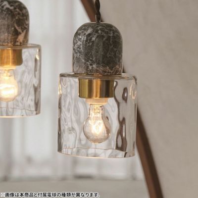 【LED電球付き】1灯 ペンダントライト ウルプ 大理石 ガラス ライト 吊り下げ 照明 インテリア 間接照明 モダン 天井照明 おしゃれ ミニマル リビング ダイニング