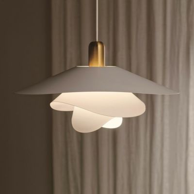 【LED電球付き】1灯 ペンダントライト ヴィンカ ライト 吊り下げ 照明 インテリア 間接照明 花モチーフ モダン 天井照明 おしゃれ 可愛い 北欧 リビング ダイニング 白