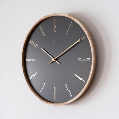 幅35cm アナログ 掛け時計 JAPANDI スイープ 静音 壁時計 インテリア ウォールクロック 北欧 モダン 壁掛け時計 おしゃれ リビング 時計 シンプル 白 ホワイト グレー