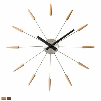 幅58cm アナログ 掛け時計 Radiant clock corn スイープ 静音 壁時計 インテリア ウォールクロック 北欧 モダン 壁掛け時計 おしゃれ リビング 時計 シンプル