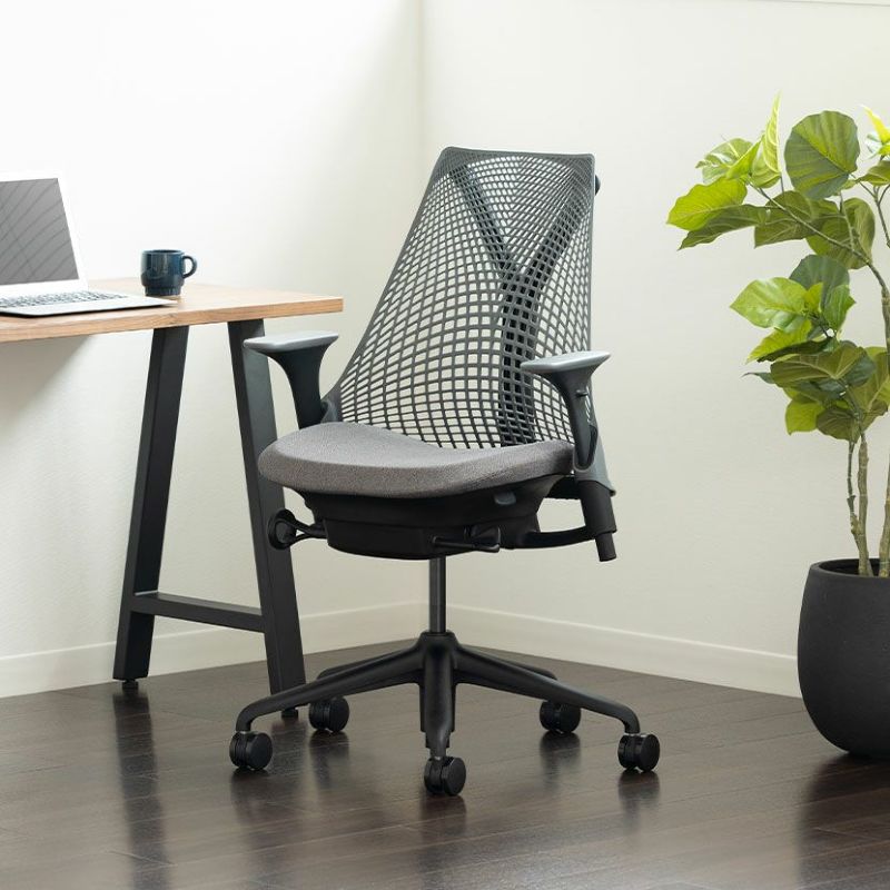HermanMiller ハーマンミラー Sayl Chair セイルチェア ホワイトフレーム アジャスタブルアーム 前傾チルト おしゃれ