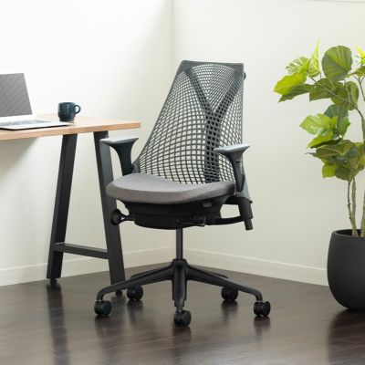 HermanMiller ハーマンミラー オフィスチェア Sayl Chair セイルチェア ホワイトフレーム アジャスタブルアーム 前傾チルト デスクチェア おしゃれ 在宅ワーク 事務椅子