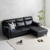 【設置無料】幅237cm 3人掛け カウチソファ ラバーロ ハイバック ソファ 革 コーナーソファ レザー L字ソファ おしゃれ 北欧 モダン ブラック モカ グレー ルンバブル｜¥199,819の動画