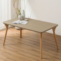 【設置無料】幅150cm ダイニングテーブル モルタル風 LENAS コンクリート調 木脚 北欧モダン テーブル 4人 食卓テーブル おしゃれ ナチュラルモダン 韓国インテリア風 グレージュ｜¥63,546の動画