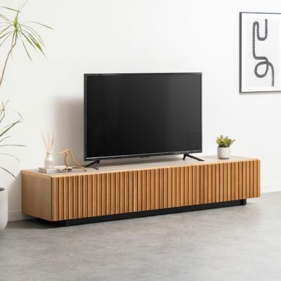 【設置無料】幅196.1cm 木製 和モダン テレビ台 日本製 格子 オーク セラミック調 引き出し付き 収納 テレビボード 和室 ローテレビ台 TV台 和風 ローボード おしゃれ リビング グレー ナチュラル 黒 完成品