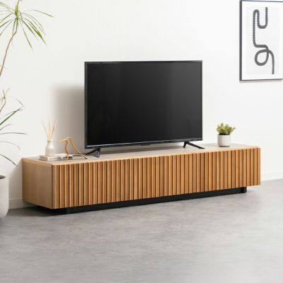 【設置無料】幅196.1cm 木製 和モダン テレビ台 日本製 格子 オーク セラミック調 引き出し付き 収納 テレビボード 和室 ローテレビ台 TV台 和風 ローボード おしゃれ リビング グレー ナチュラル 黒 完成品