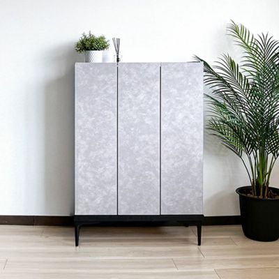 【3月中旬頃まで出品】【日本製】シューズボックス ホワイト幅75cm ハイタイプ シューズボックス 完成品 下駄箱 ホワイト 白 靴箱 75幅 幅75 ハイ