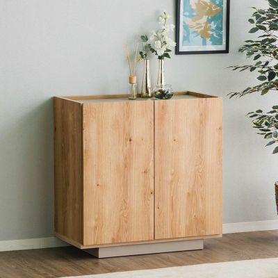 ニッコリアンティーク　サイドボード　リビングキャビネット　鍵付き ローキャビネット 木製 マホガニー材 完成品 コロニアル様式