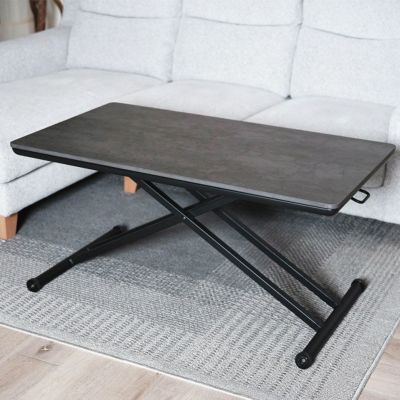 幅110cm 昇降式 リビングテーブル MORITA 引き出し付き 収納 リフト