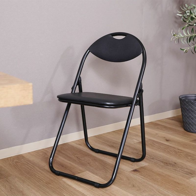 折りたたみ椅子 6脚セット ベーシックタイプ パイプ椅子 ブラック 6脚セット】 パイプ椅子 折りたたみ椅子 ブラック/ブラック ベーシック