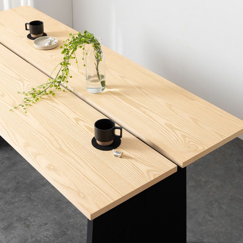 幅180cm 木製 ダイニングテーブル 天然木 アッシュ 長方形 北欧モダン